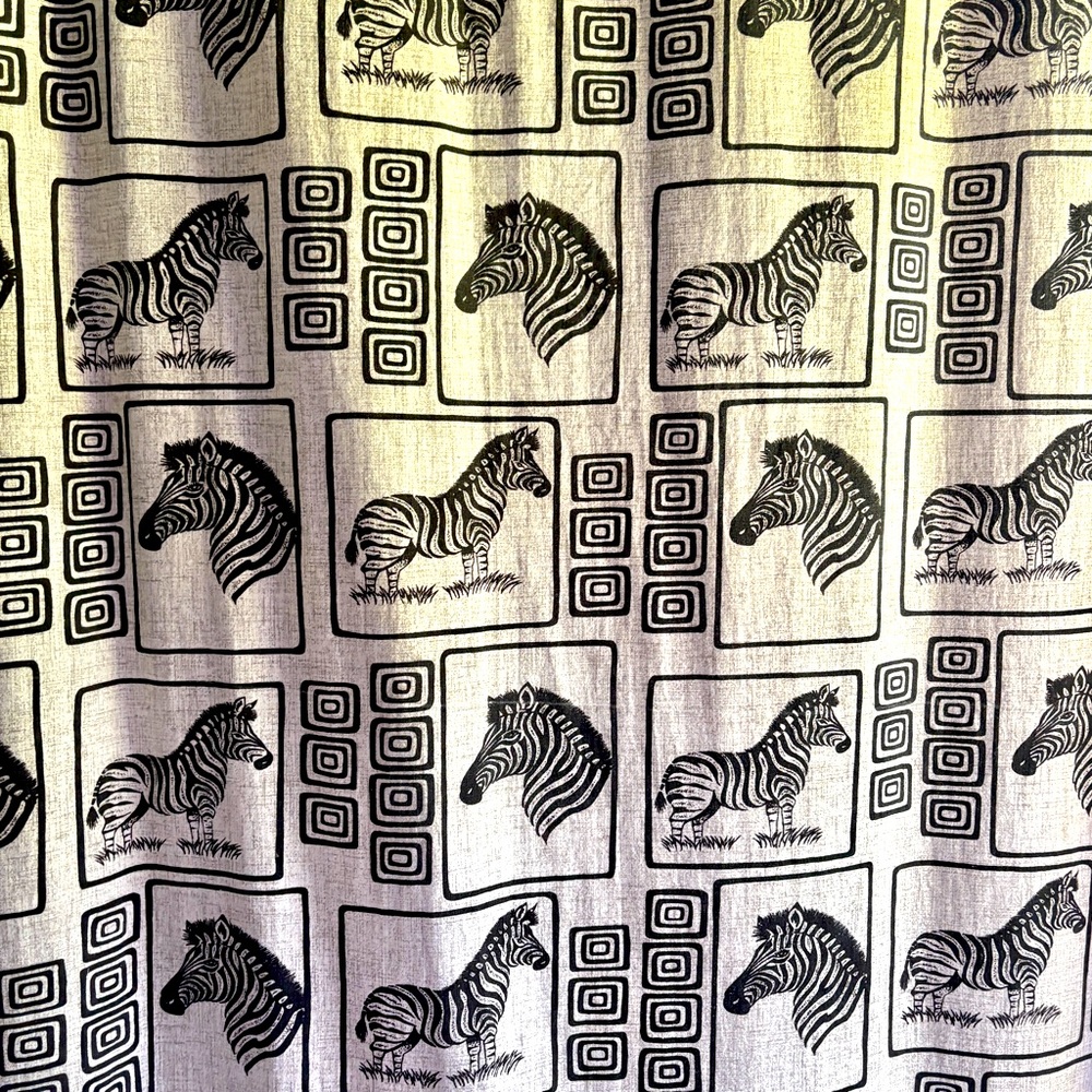 Cotton zebra print fabric